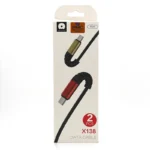 کابل تبدیل USB به USB-C دبلیو یو دبلیو مدل X140 طول 1 متر بسته 2 عددی