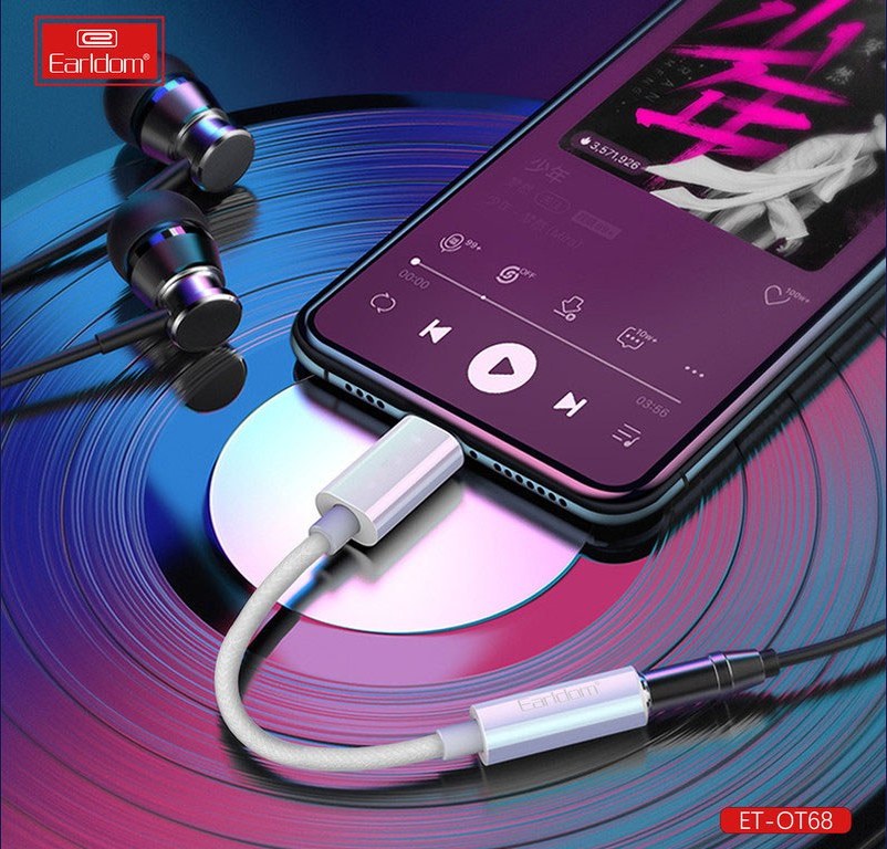 کابل تبدیل Earldom ET-OT68 Lightning to AUX