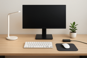 فضای کاری ارگونومیک با تجهیزات جانبی