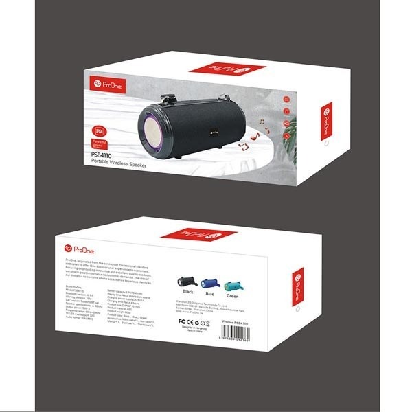 اسپیکر بلوتوثی قابل حمل پرووان مدل PSB4110 مشکی