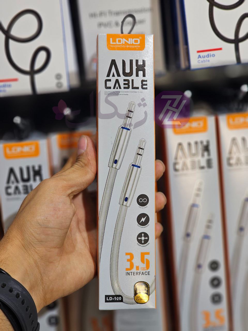 کابل AUX الدینیو مدل LD-100 طول 1 متر کابل AUX الدینیو مدل LD-100 طول 1 متر کابل AUX الدینیو مدل LD-100 طول 1 متر کابل AUX الدینیو مدل LD-100 طول 1 متر