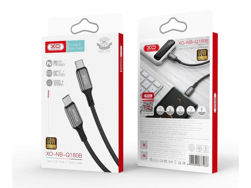 کابل شارژ تایپسی 60W XO | اصل و با کیفیت از مانی دکس