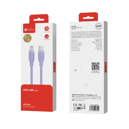 کابل تبدیل USB-C به لایتنینگ پرووان مدل PCC122
