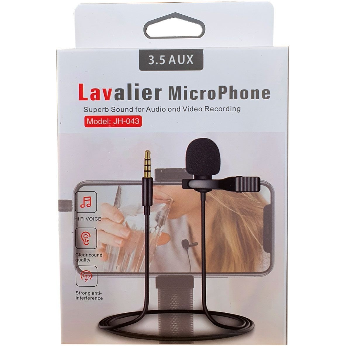 میکروفون یقه ای لاوالیر JH-043