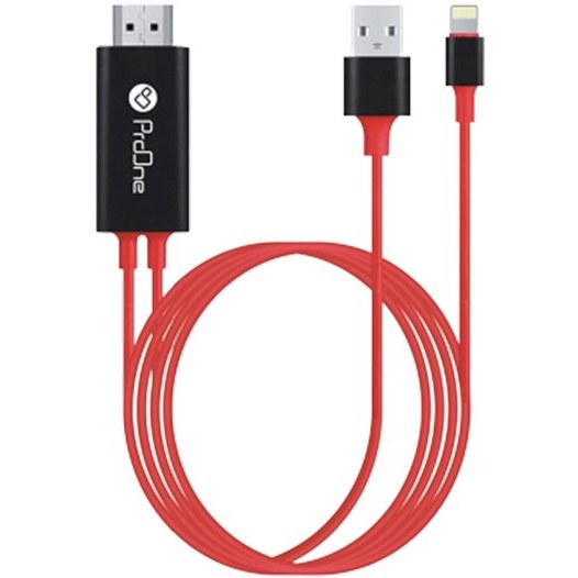 کابل تبدیل لایتنینگ به HDMI پرووان مدل PCH75 طول 1.8 متر