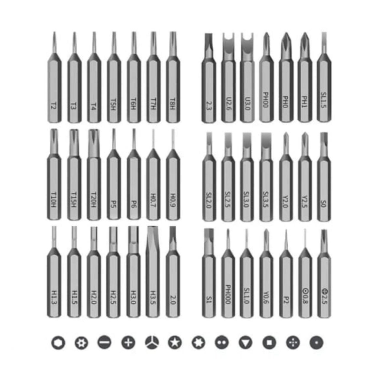 ست پیچ گوشتی پرووان مدل PGS108 مجموعه 44 عددی
