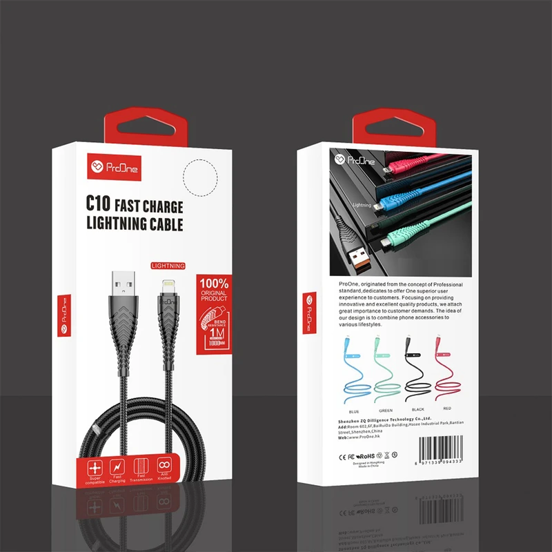 کابل شارژ لایتنینگ پرووان مدل PCC175L | خرید کابل اورجینال از مانی دکس